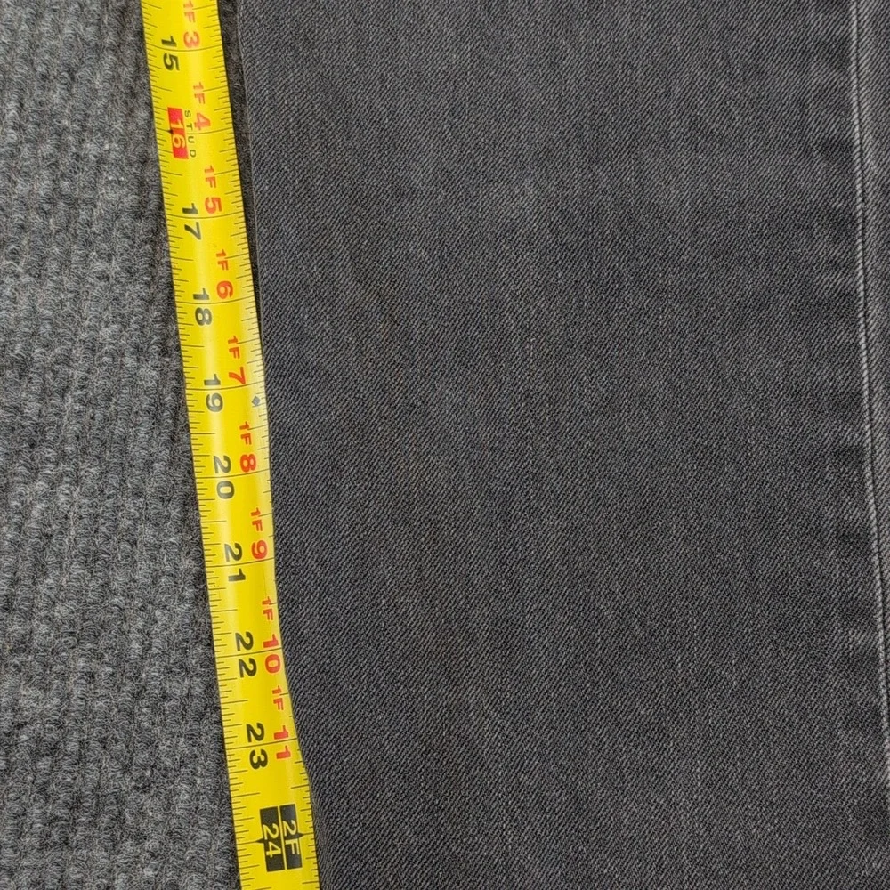 Levi's Men's 30x26 Gray Denim Jeans Straight Fit Button Fly Distressed 5-Pocket
